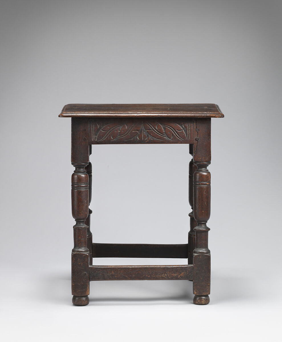 Stool, Oak, British