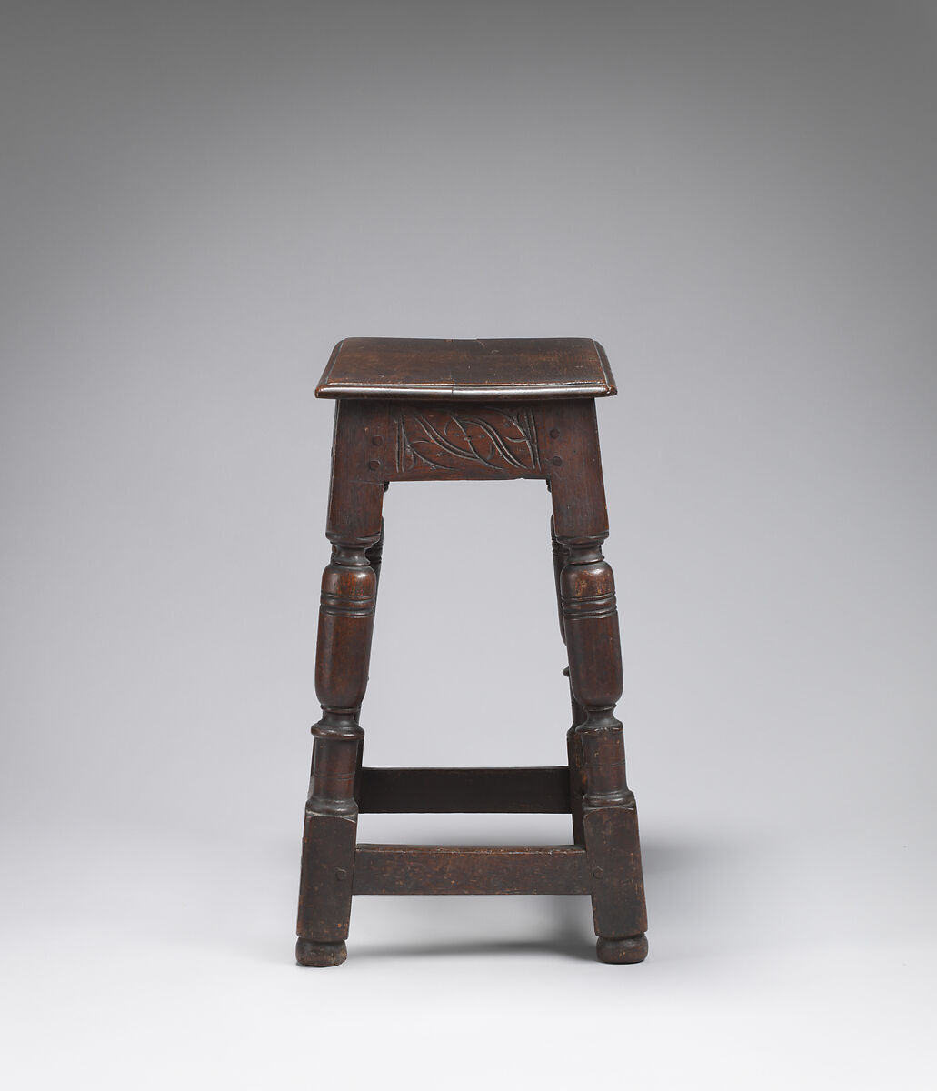 Stool, Oak, British