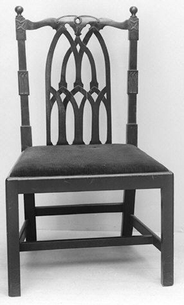 Chair (part of a set), Mahogany, British 