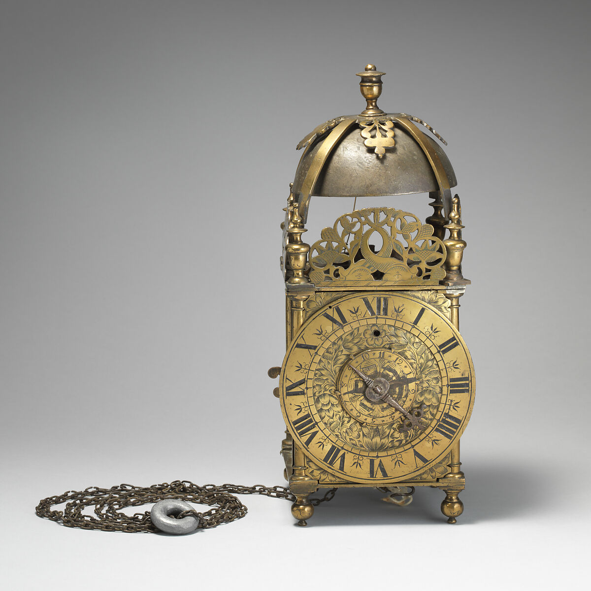 Lantern clock, Brass, British 