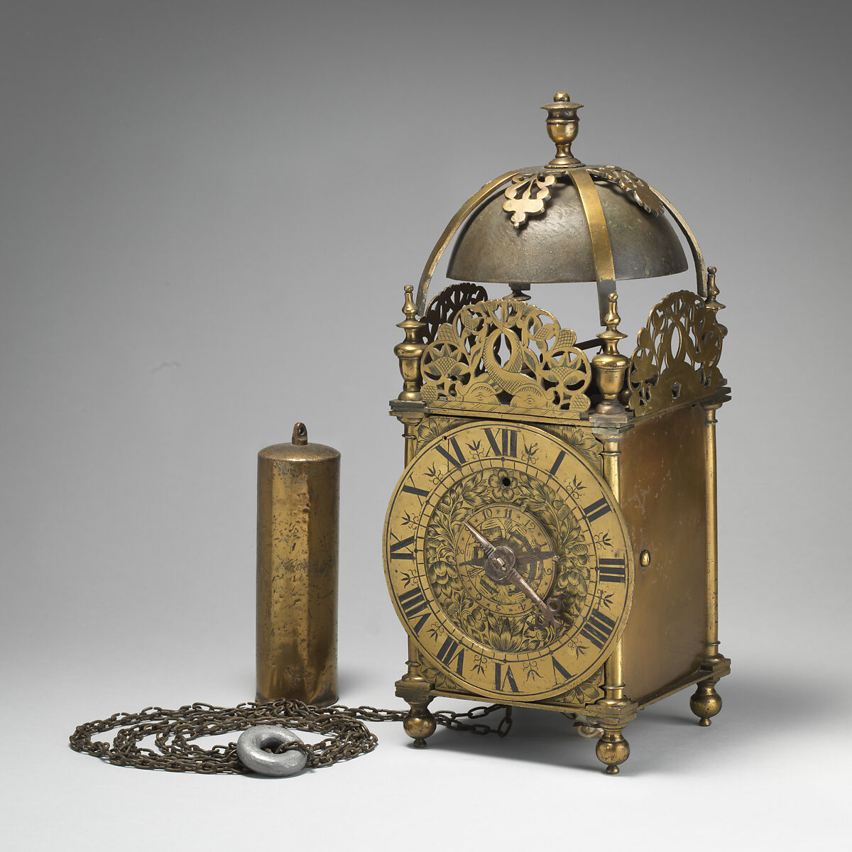 Lantern clock, Brass, British
