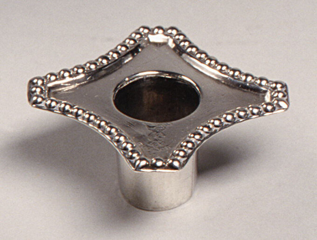 Pair of candlesticks, John Carter II (active 1768–1777), Silver, British, London