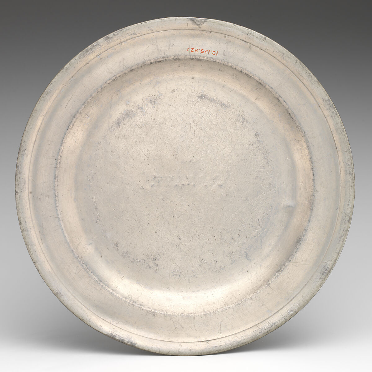 Plate (part of a set), Robert L. Bush, Pewter, British, Bristol 