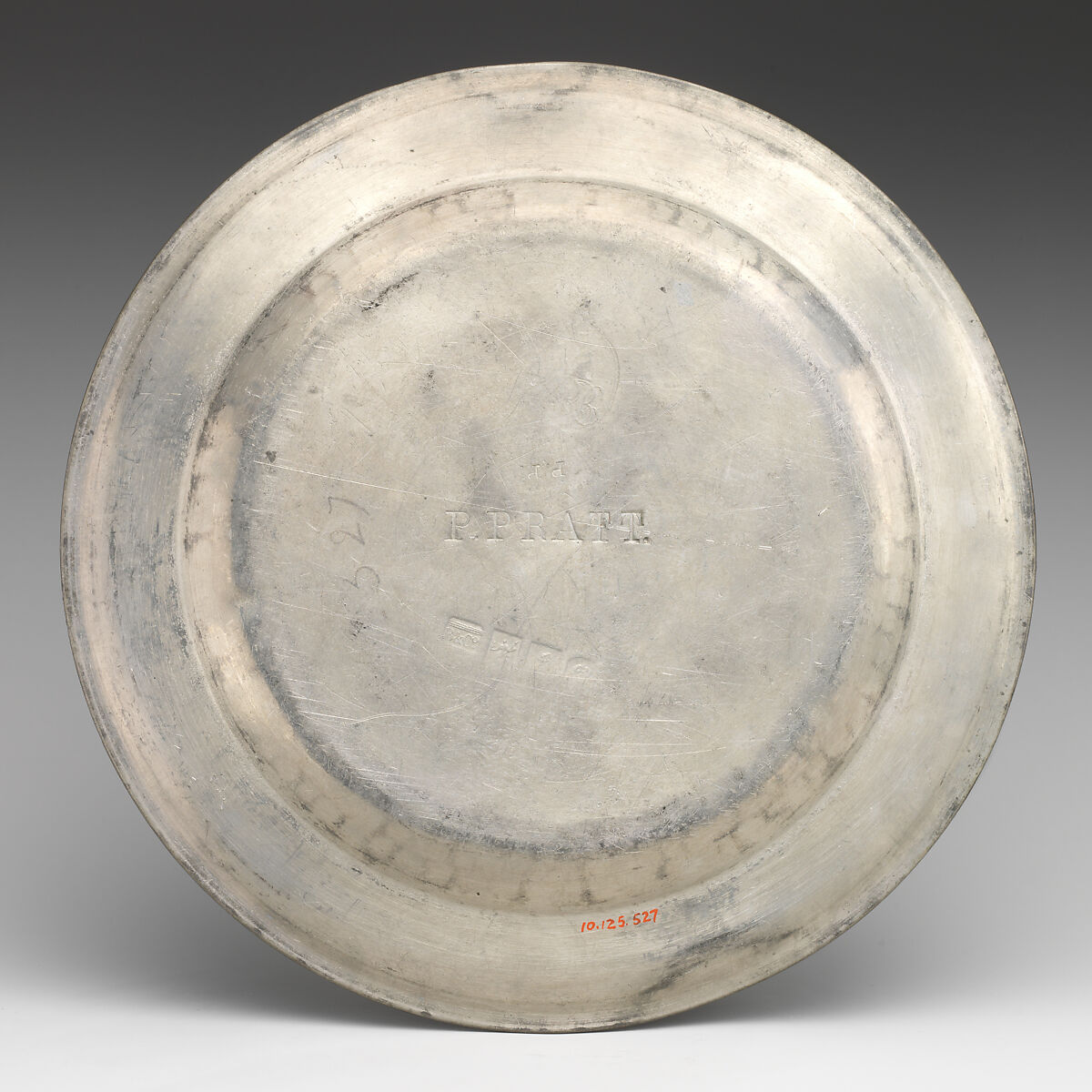 Plate (part of a set), Robert L. Bush, Pewter, British, Bristol