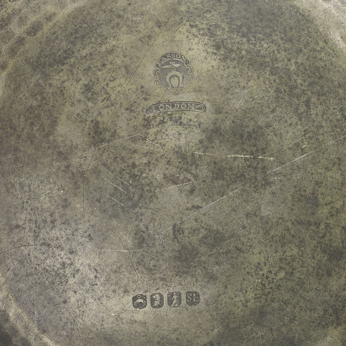 Platter, Thomas Fasson (British, died 1844), Pewter, British, London