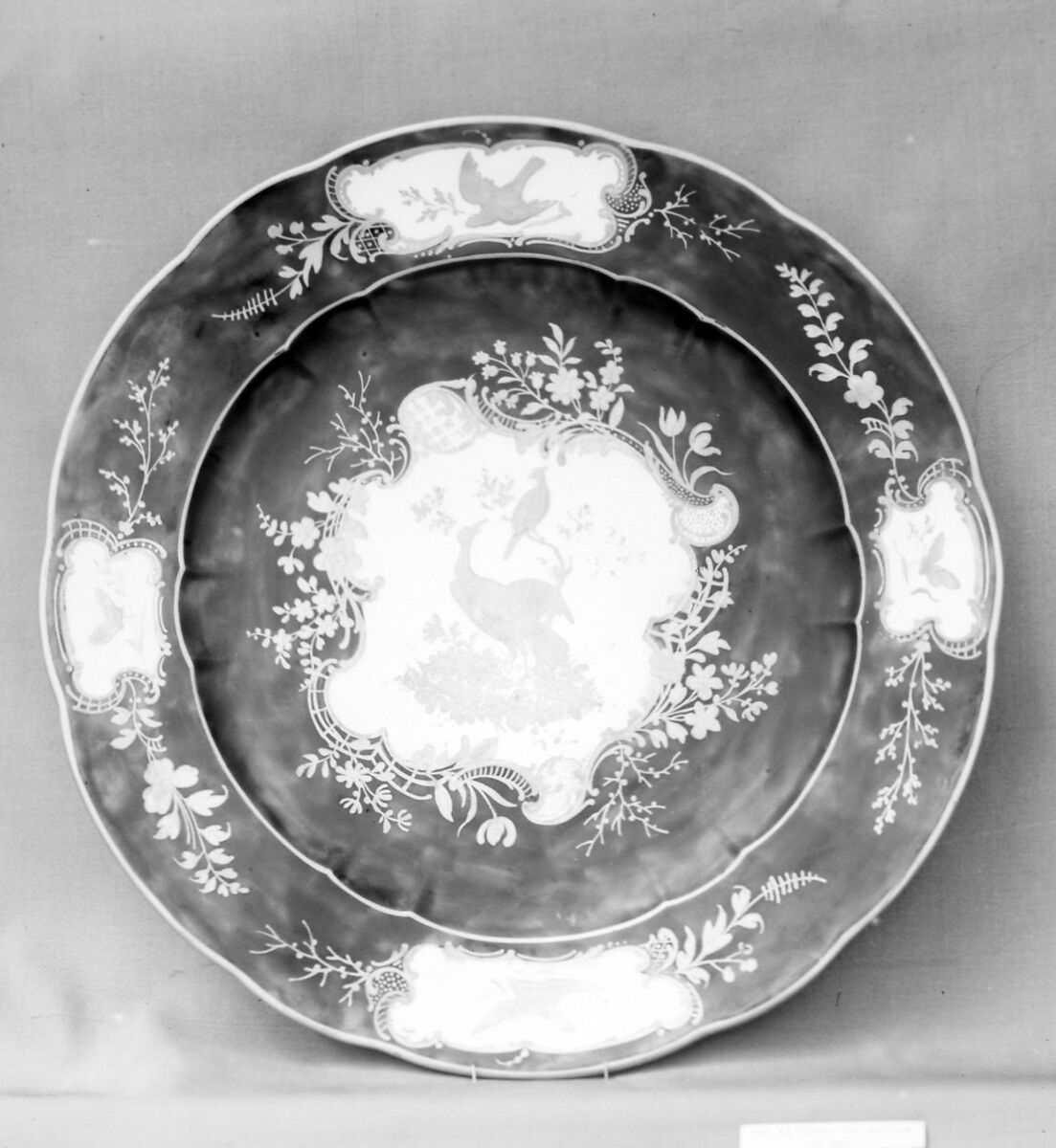 Plate, Soft-paste porcelain, Continental 