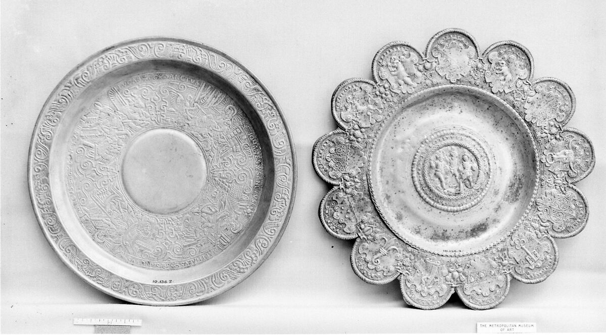 Plate, Pewterer: Zacharias Täschler (1657–1717), Pewter, Swiss, St. Gall 