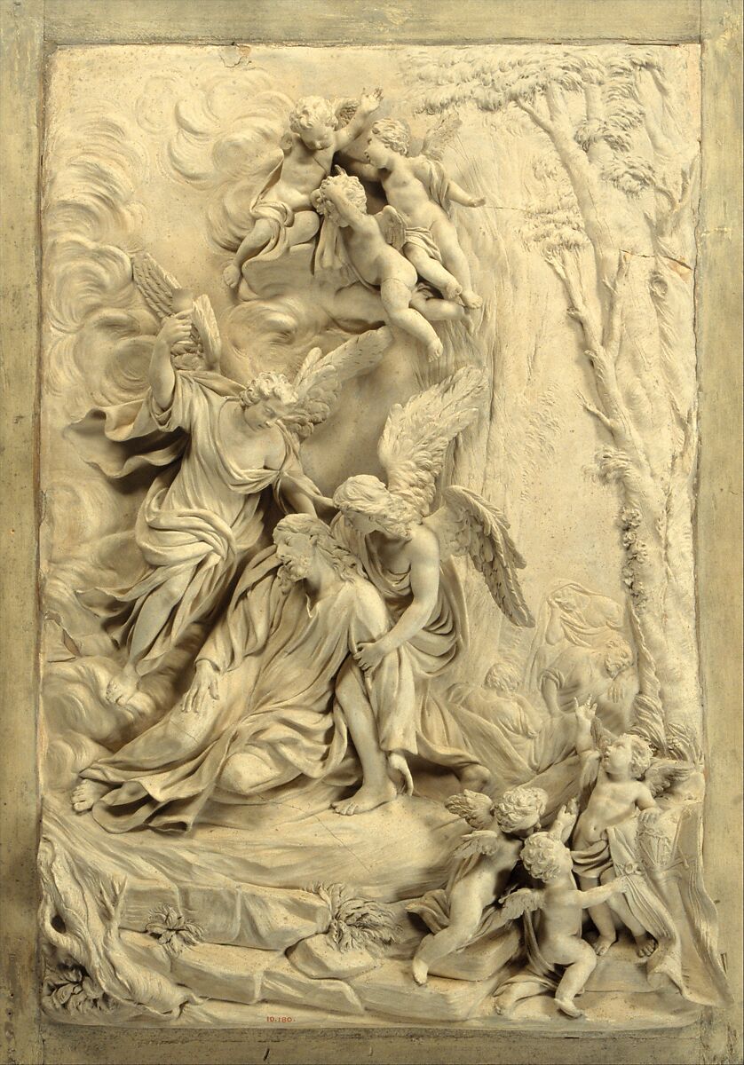 The Agony in the Garden, Massimiliano Soldani (Italian, Montevarchi 1656–1740 Montevarchi), Terracotta, Italian, Florence 