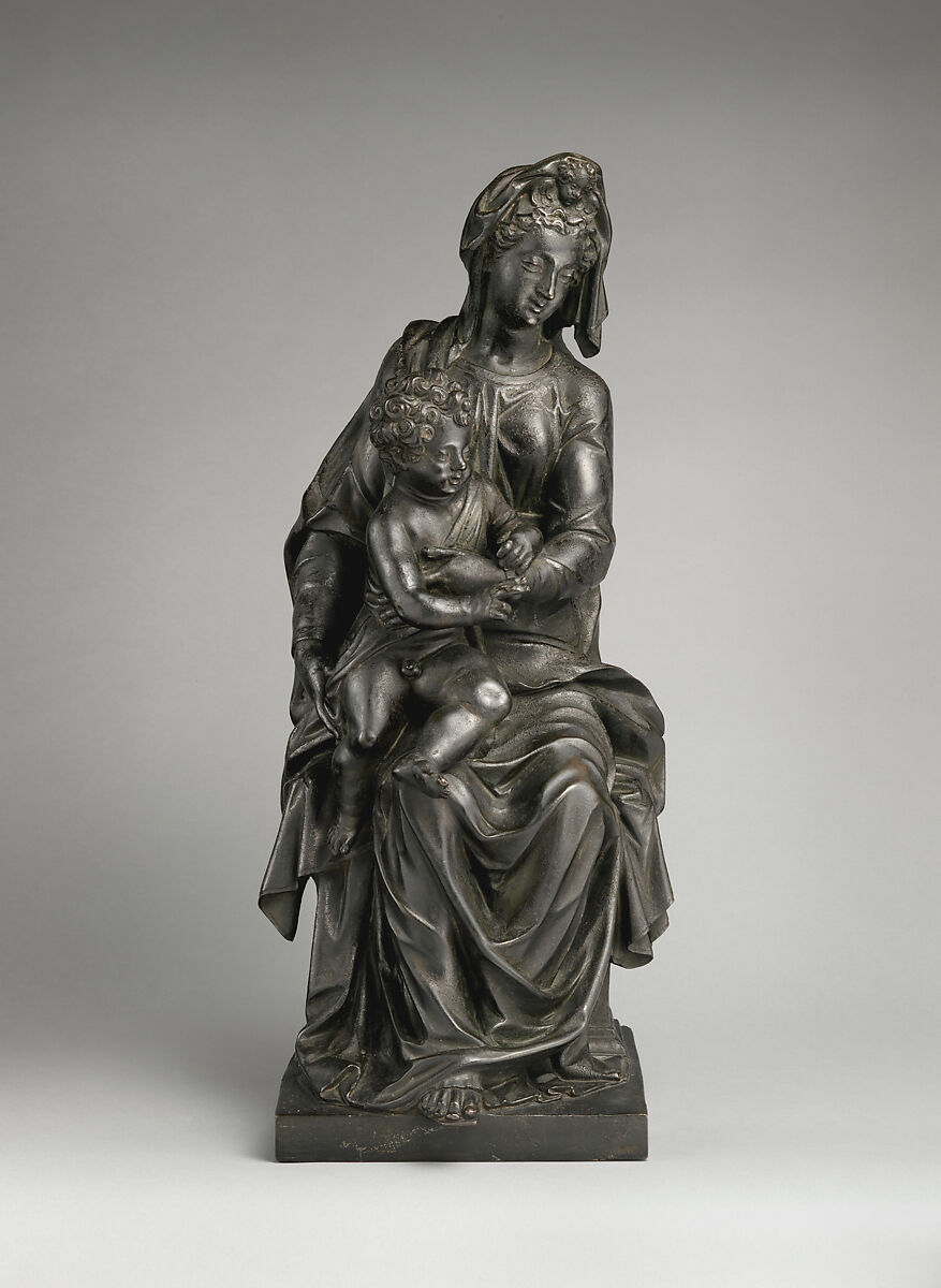Virgin and child, Niccolò Roccatagliata (Italian, born Genoa, active 1593–1636), Bronze, Italian, Venice 