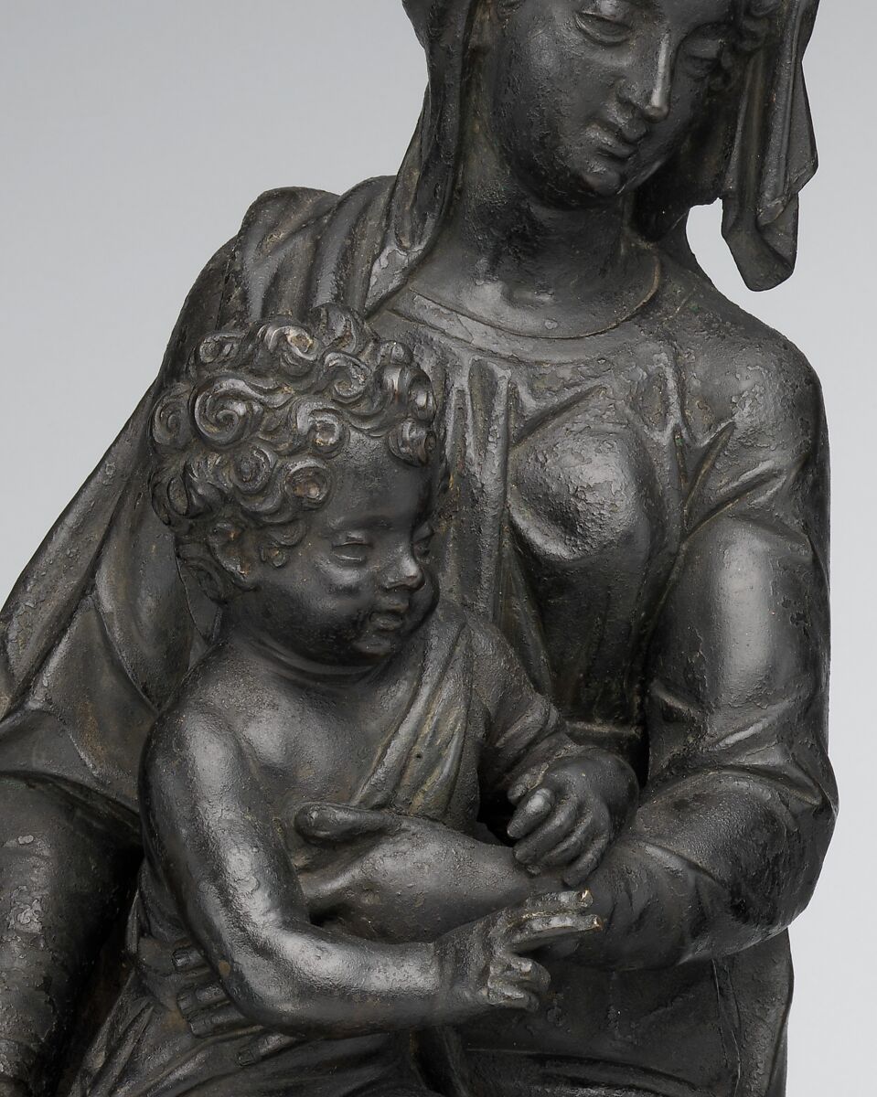 Virgin and child, Niccolò Roccatagliata (Italian, born Genoa, active 1593–1636), Bronze, Italian, Venice