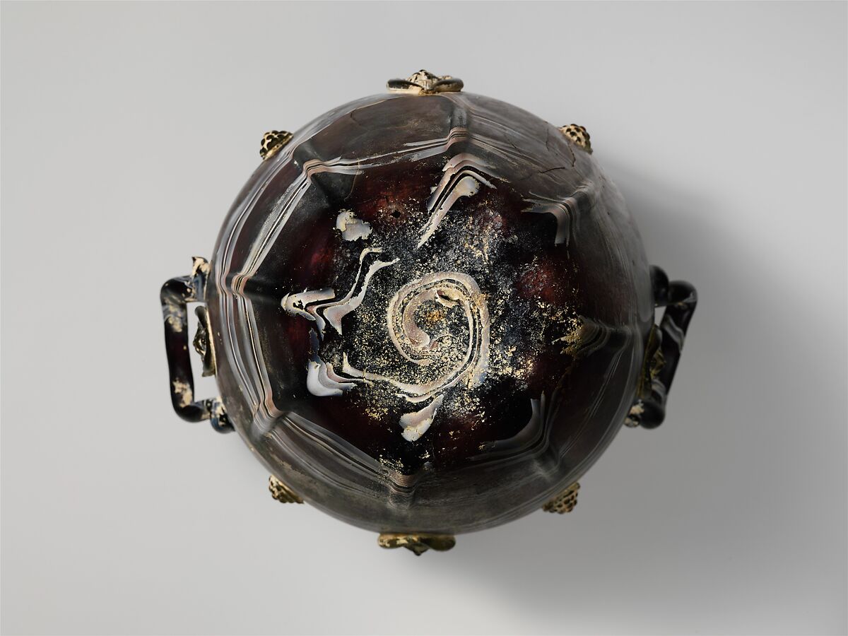 Urn with cover, Glass, Italian, Venice (Murano)
