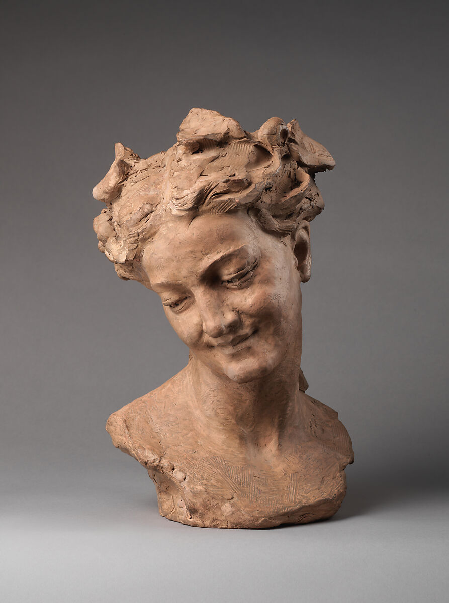 Bacchante with lowered eyes