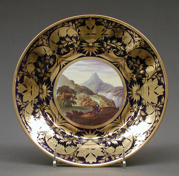 Plate (part of a service), Crown Derby (British, 1750–present), Bone china, British, Derby 