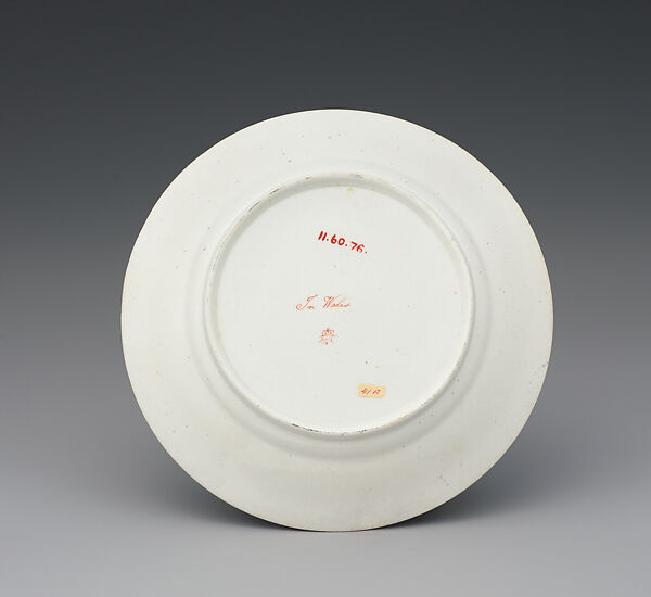 Plate (part of a service), Crown Derby (British, 1750–present), Bone china, British, Derby