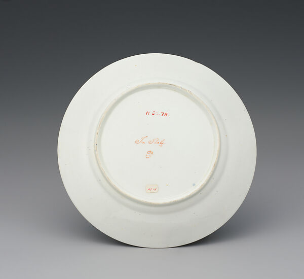 Plate (part of a service), Crown Derby (British, 1750–present), Bone china, British, Derby