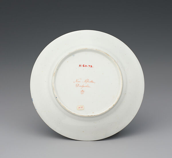 Plate (part of a service), Crown Derby (British, 1750–present), Bone china, British, Derby