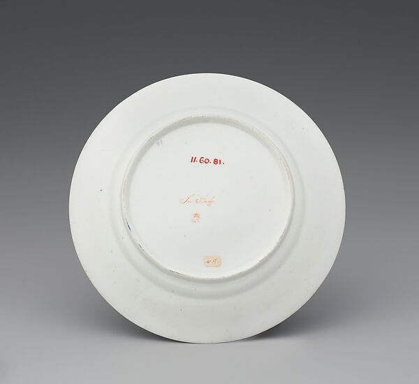 Plate (part of a service), Crown Derby (British, 1750–present), Bone china, British, Derby
