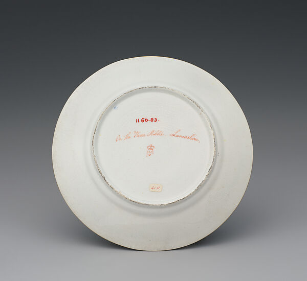 Plate (part of a service), Crown Derby (British, 1750–present), Bone china, British, Derby