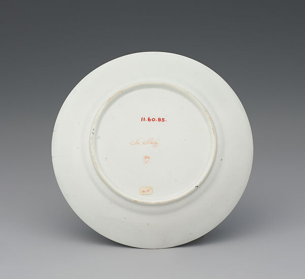 Plate (part of a service), Crown Derby (British, 1750–present), Bone china, British, Derby