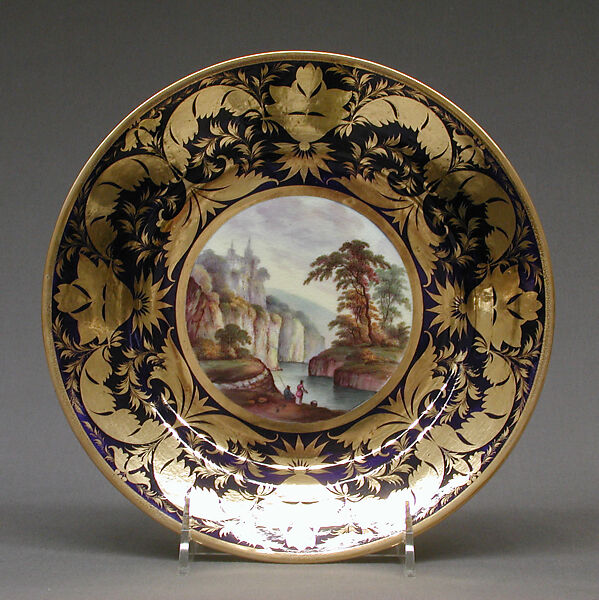 Plate (part of a service), Crown Derby (British, 1750–present), Bone china, British, Derby 