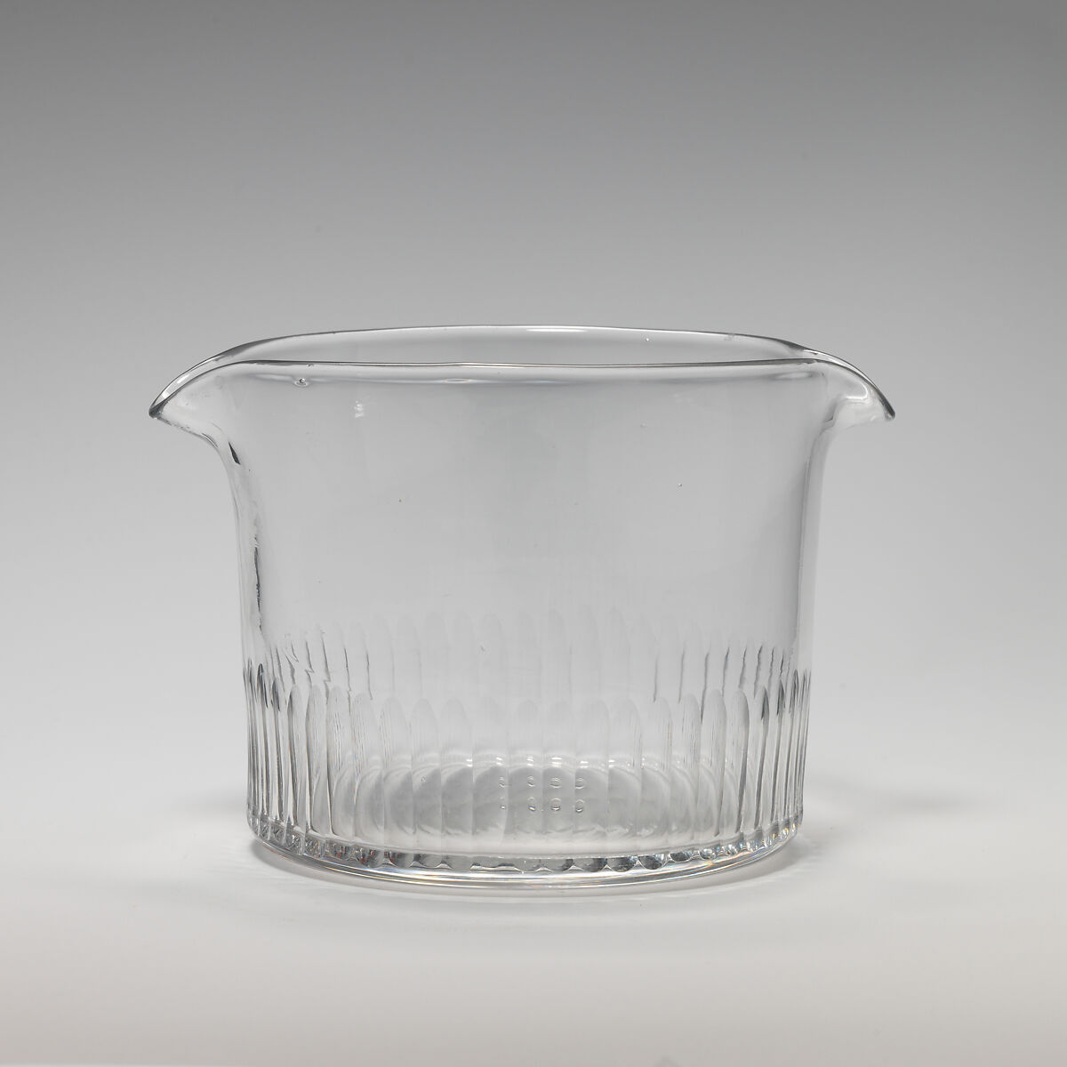 Pair of wineglass coolers, Glass, British