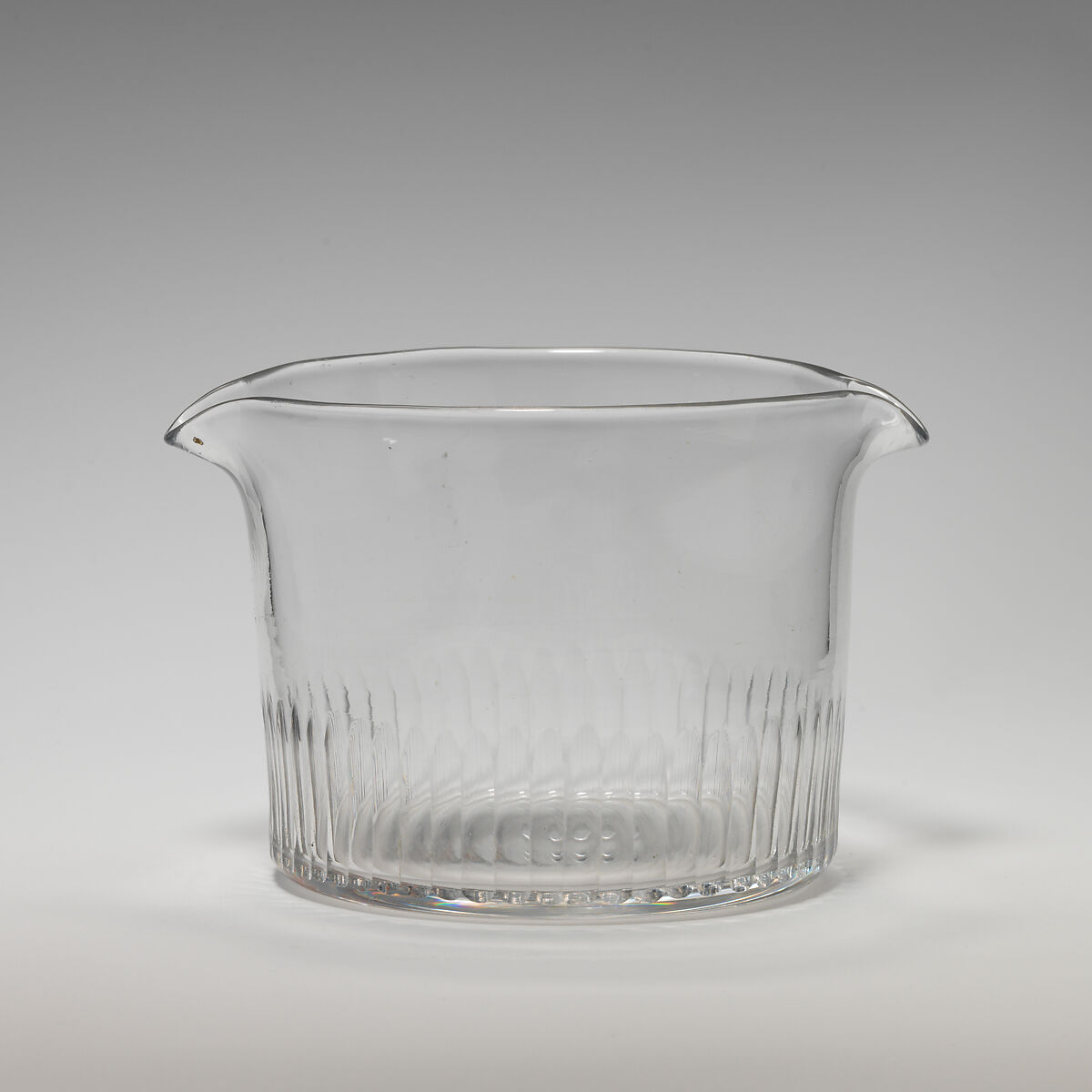 Pair of wineglass coolers, Glass, British