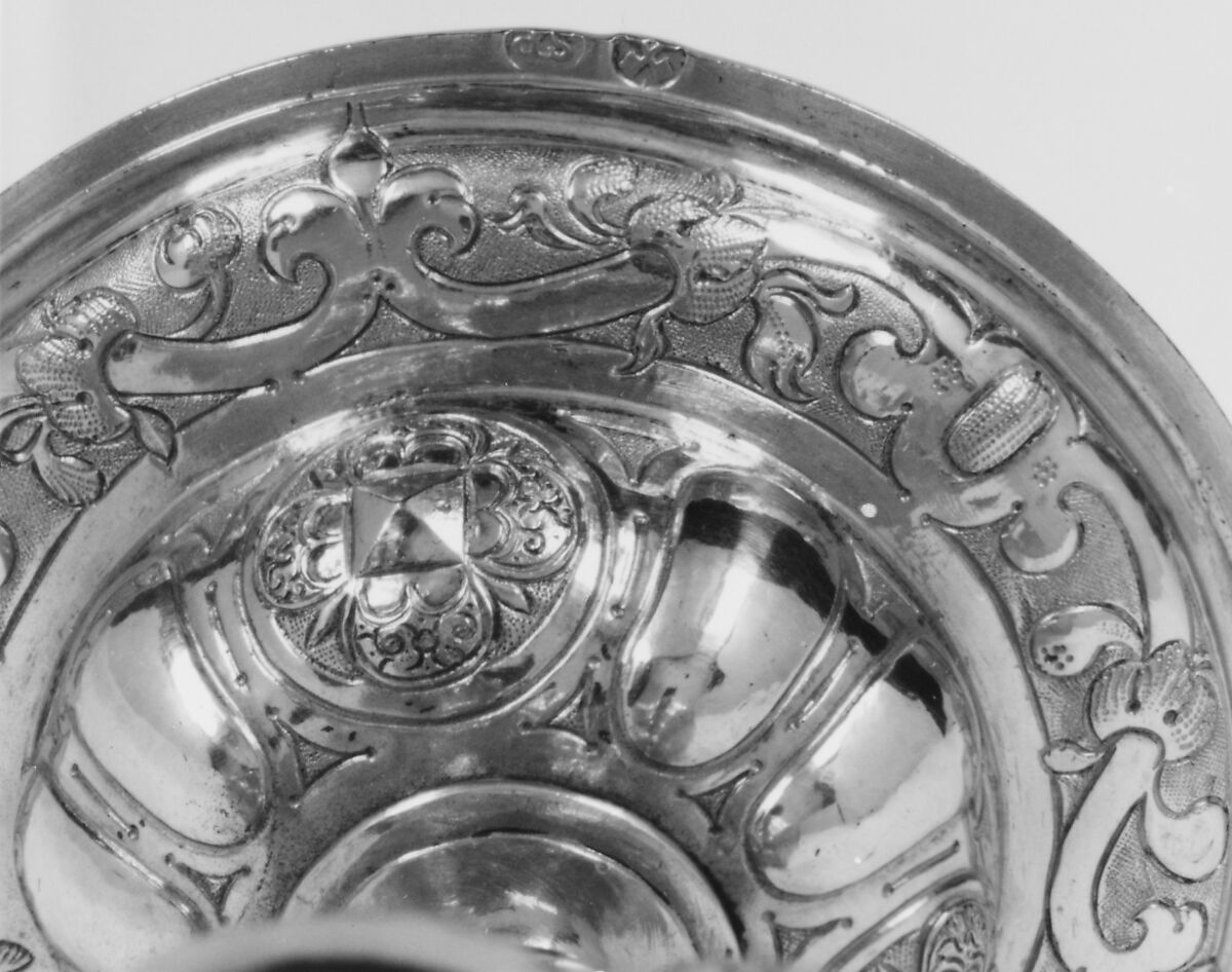 Two double standing cups (trussing cups), Probably Simon Pissinger (active 1582–1609), Gilded silver, German, Regensburg