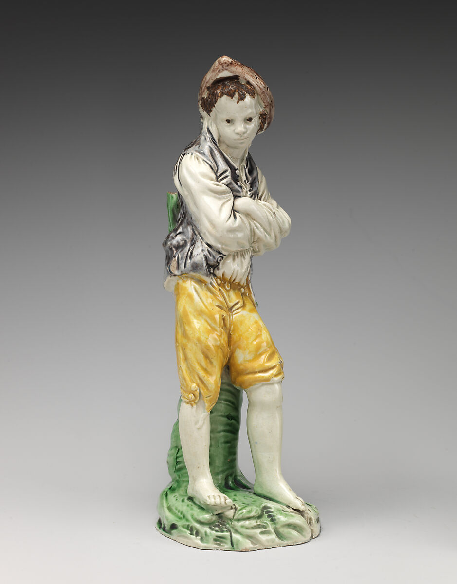 Boy, After a model by Paul-Louis Cyfflé (French, Bruges 1724–1806 Brussels), Lead-glazed earthenware, British, Burslem, Staffordshire 