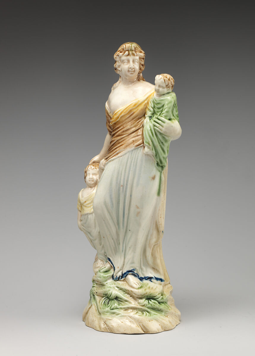 Charity, Ralph Wood the Younger (British, Burslem 1748–1795 Burslem), Lead-glazed earthenware, British, Burslem, Staffordshire 