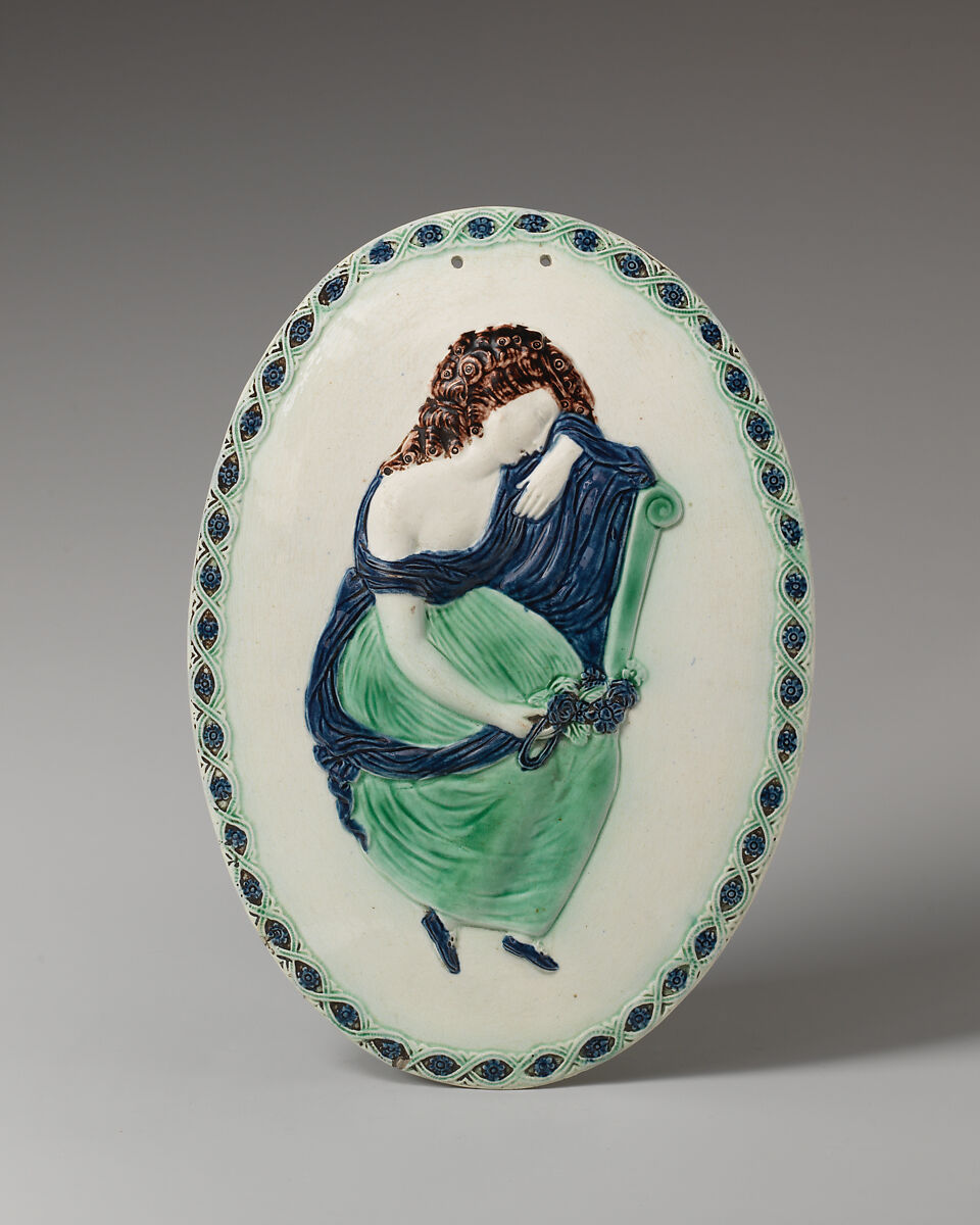 Plaque, Enoch Wood (British, 1759–1846), Lead-glazed earthenware, British 