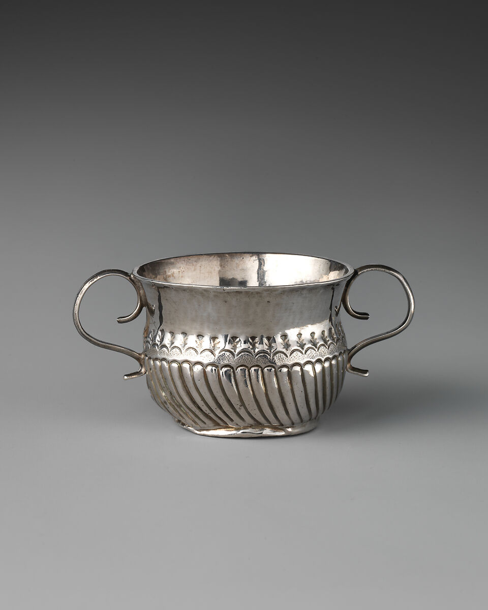 Miniature cup, William Fleming (active 1695–1727), Silver, British, London 