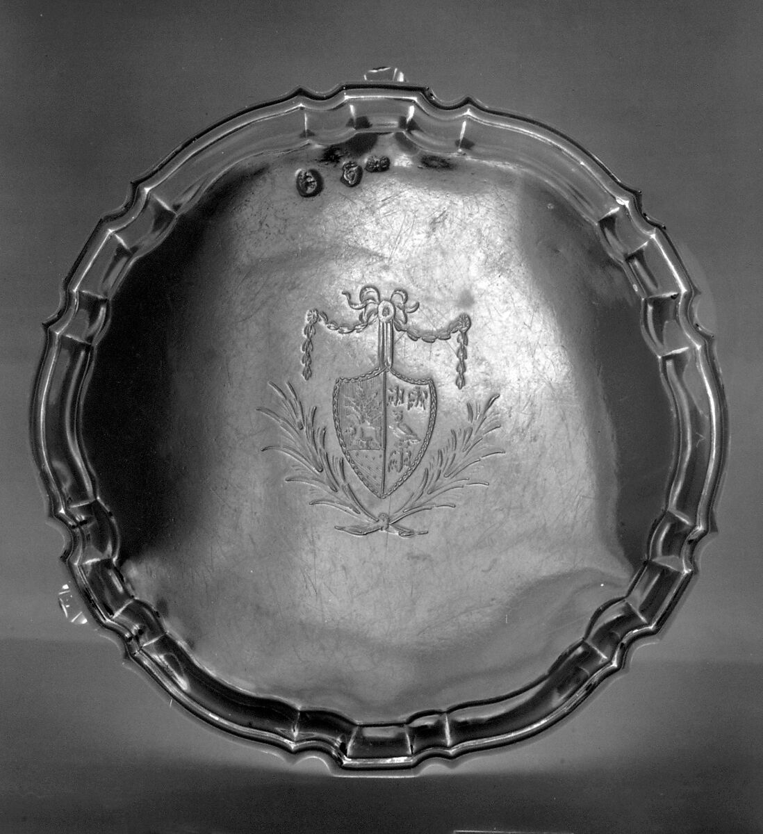 Salver, Robert Calderwood (entered 1727, died 1765), Silver, Irish, Dublin 