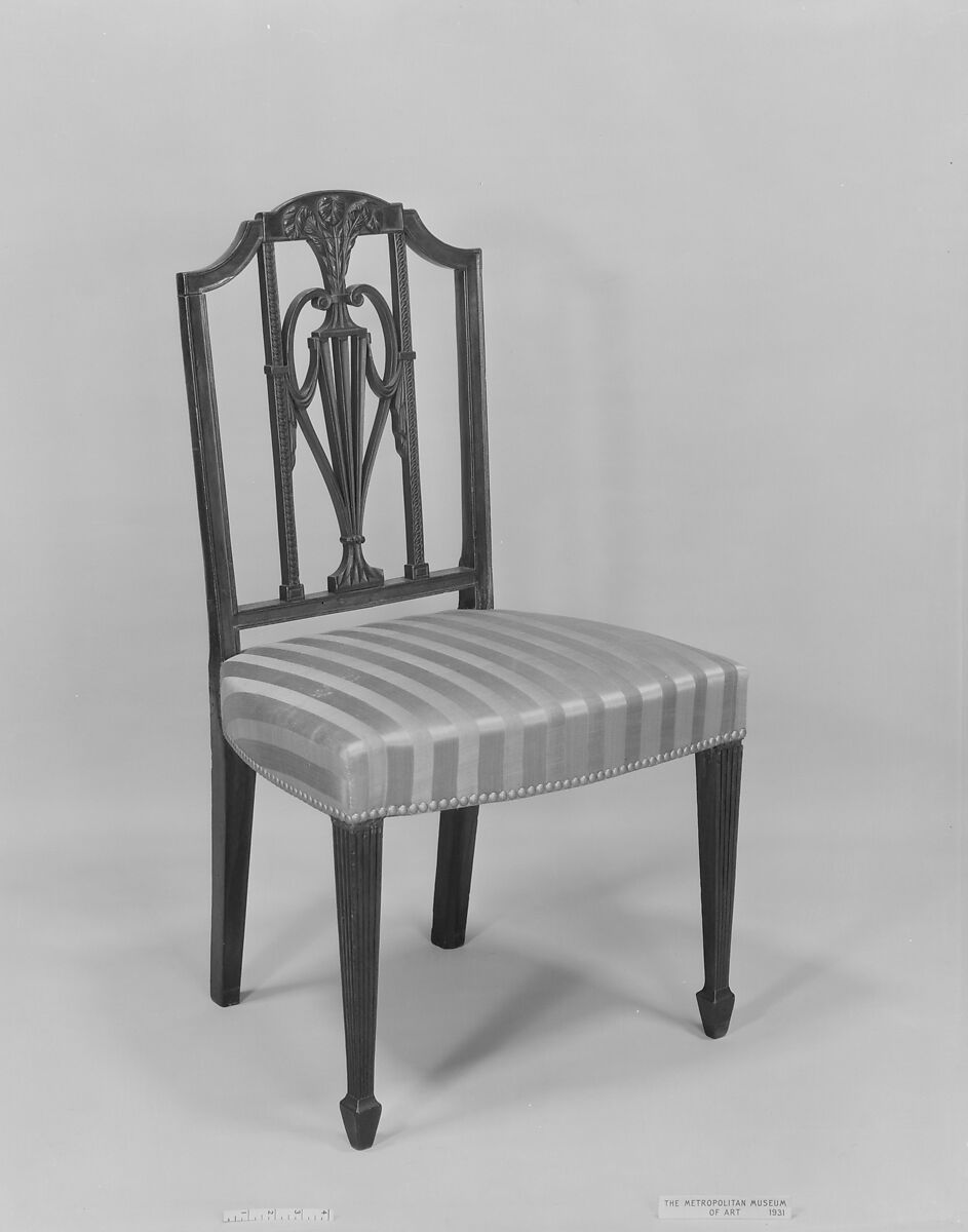 Side Chair, Mahogany, oak, American 