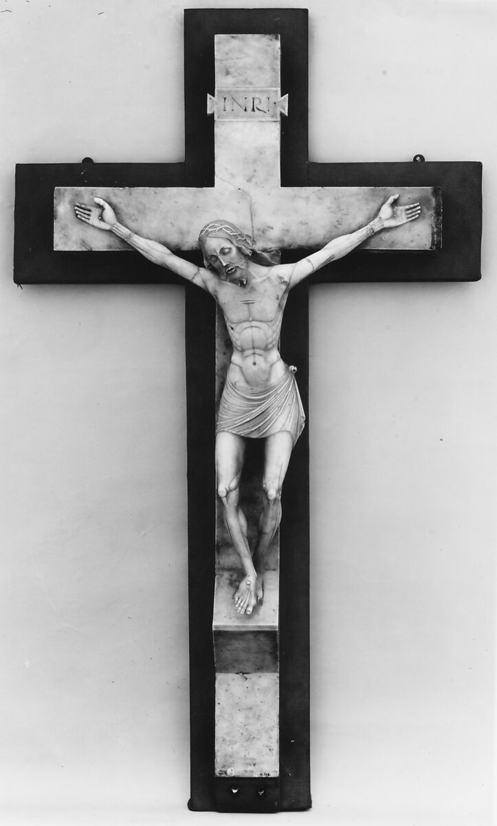 Crucifix, Marble, Italian, Tuscany 