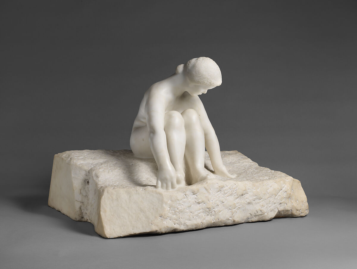 Beside the Sea, Auguste Rodin (French, Paris 1840–1917 Meudon), Marble, French