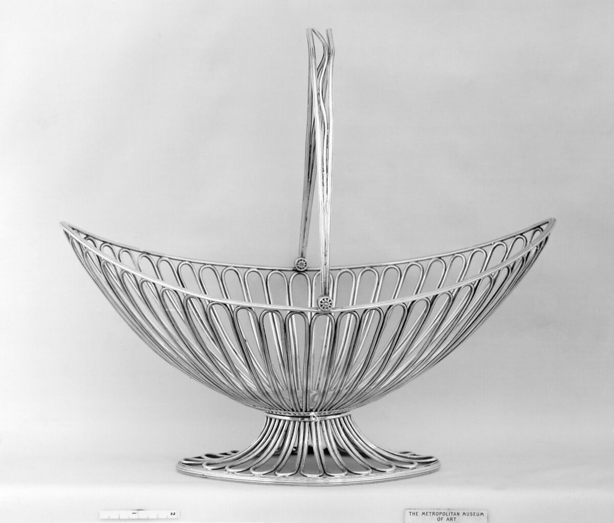 Cake basket, Samuel Kirkby and Co., Sheffield plate, British, Sheffield 