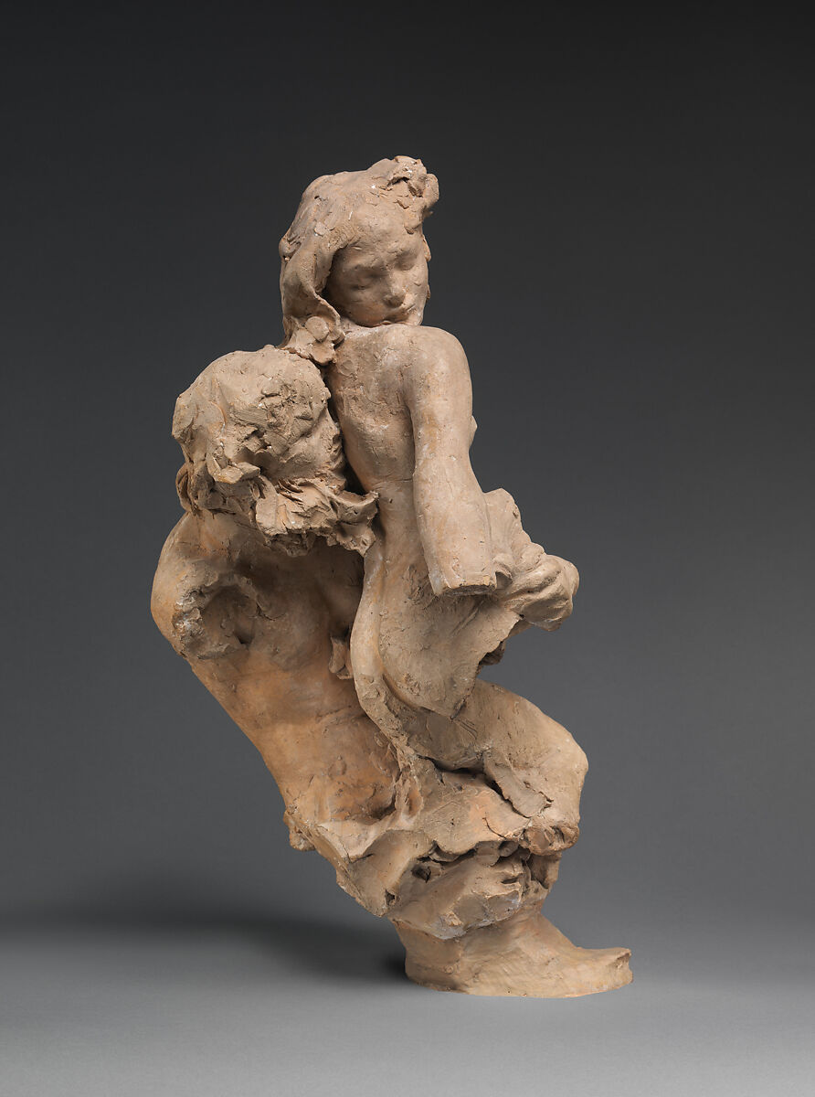 Triton and Nereid, Auguste Rodin (French, Paris 1840–1917 Meudon), Terracotta, French 