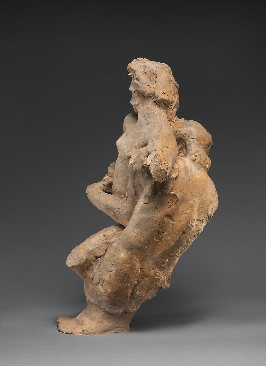 Triton and Nereid, Auguste Rodin (French, Paris 1840–1917 Meudon), Terracotta, French