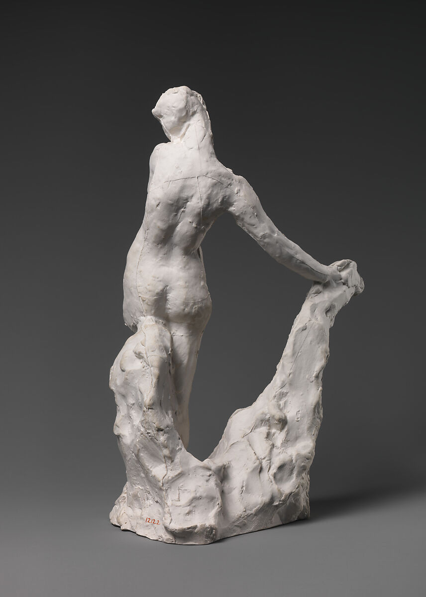 Study for Galatea, Auguste Rodin (French, Paris 1840–1917 Meudon), Cast plaster, French