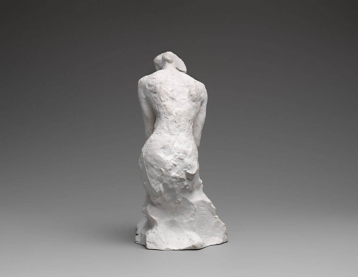 Young woman kneeling, Auguste Rodin (French, Paris 1840–1917 Meudon), Cast plaster, French