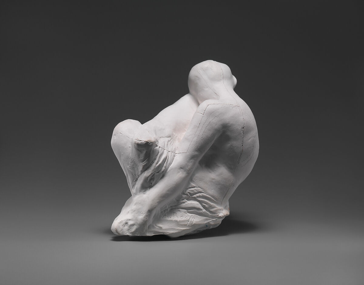 Study for Obsession, Auguste Rodin (French, Paris 1840–1917 Meudon), Cast plaster, French