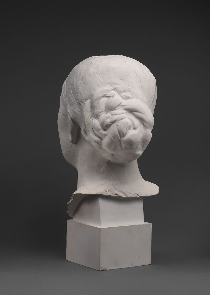 The Head of Mrs. Russell, Auguste Rodin (French, Paris 1840–1917 Meudon), Cast plaster, French