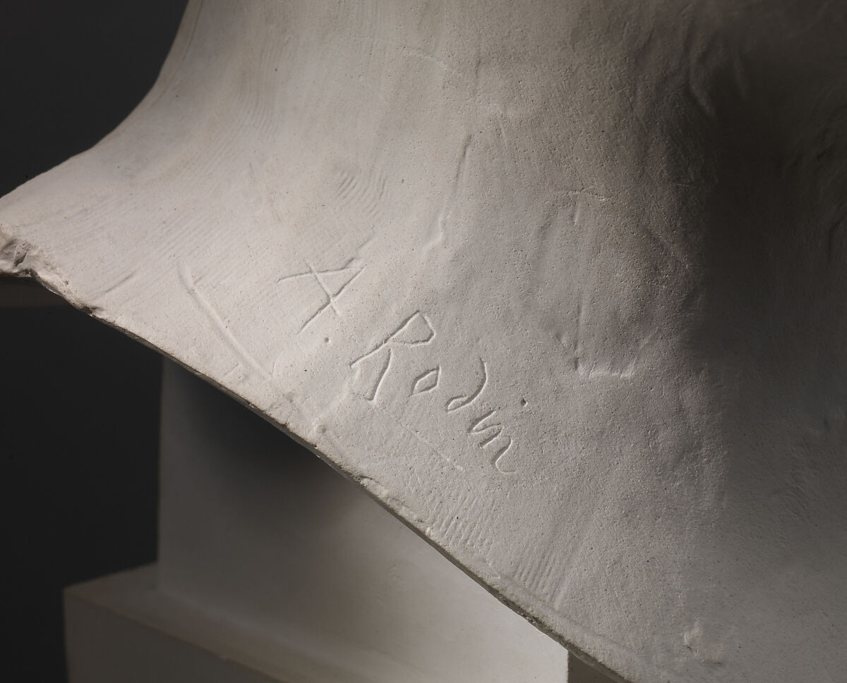 The Head of Mrs. Russell, Auguste Rodin (French, Paris 1840–1917 Meudon), Cast plaster, French