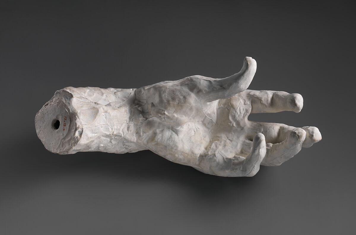 Study of a Hand, Auguste Rodin  French, Cast plaster, French