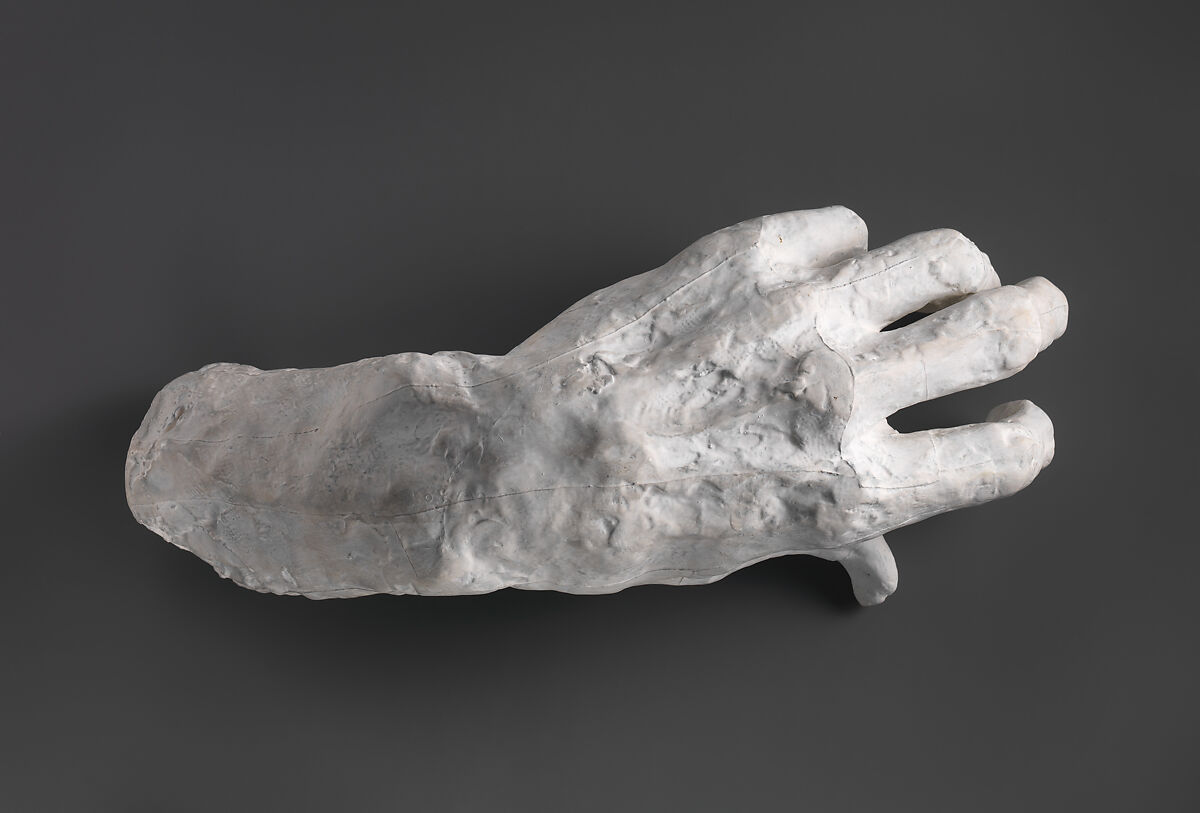 Study of a Hand, Auguste Rodin (French, Paris 1840–1917 Meudon), Cast plaster, French