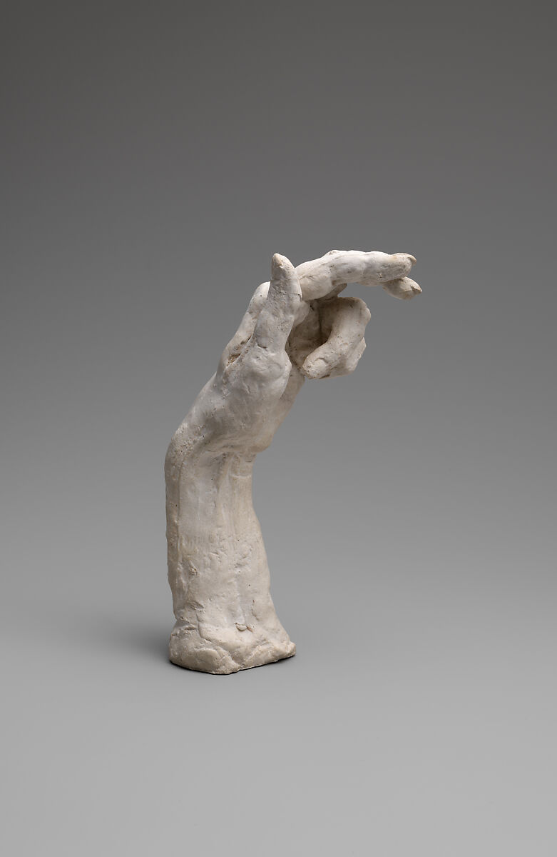Study of a hand, Auguste Rodin (French, Paris 1840–1917 Meudon), Cast plaster, French