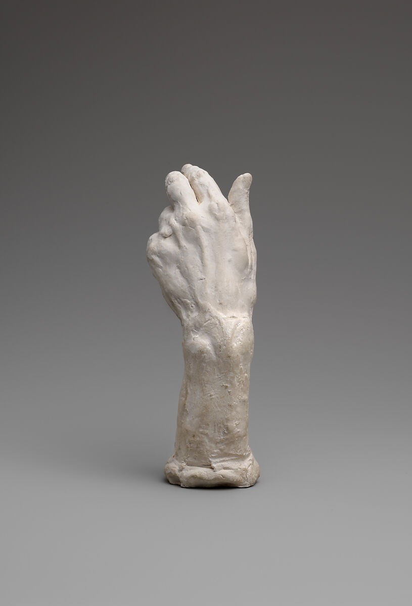 Study of a hand, Auguste Rodin (French, Paris 1840–1917 Meudon), Cast plaster, French