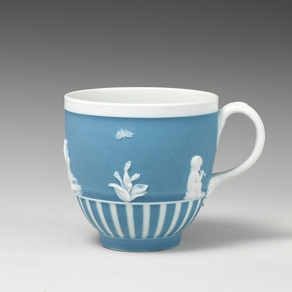Pair of cups (part of a set), Josiah Wedgwood and Sons (British, Etruria, Staffordshire, 1759–present), Jasperware, British, Etruria, Staffordshire