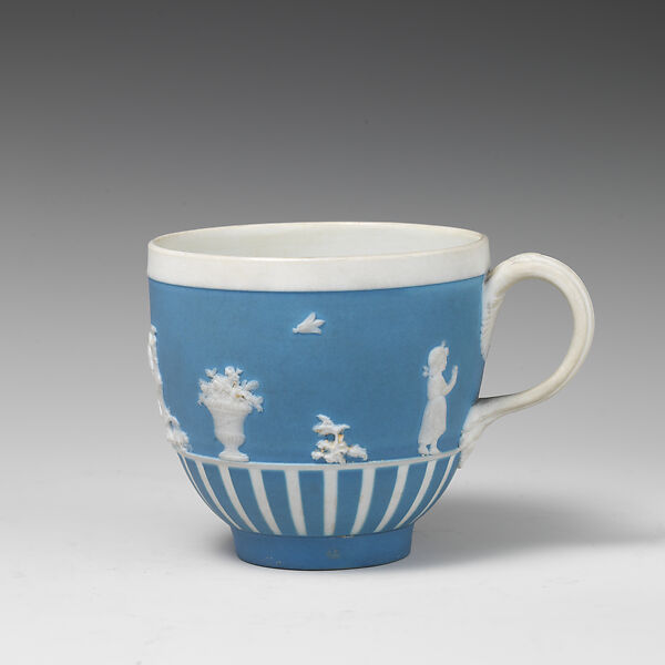 Pair of cups (part of a set), Josiah Wedgwood and Sons (British, Etruria, Staffordshire, 1759–present), Jasperware, British, Etruria, Staffordshire
