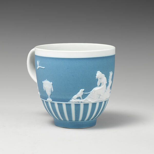 Pair of cups (part of a set), Josiah Wedgwood and Sons (British, Etruria, Staffordshire, 1759–present), Jasperware, British, Etruria, Staffordshire 